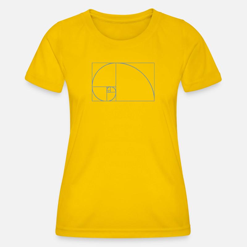 Fibonacci Tshirt - Women's Functional T-Shirt - egg yellow