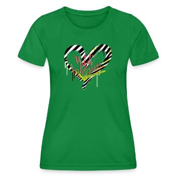 wild at heart - Frauen Funktions-T-Shirt - Kelly Green - Vorne - AI Model Female 172 dark (172cm)