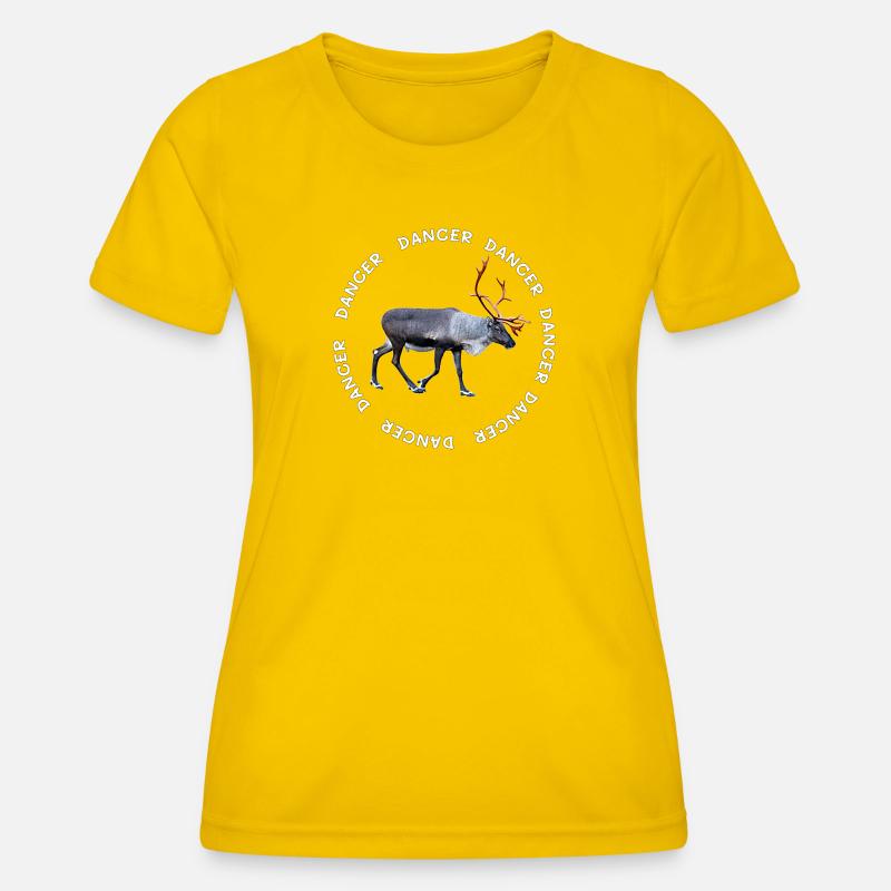 DANCER - Women's Functional T-Shirt - egg yellow