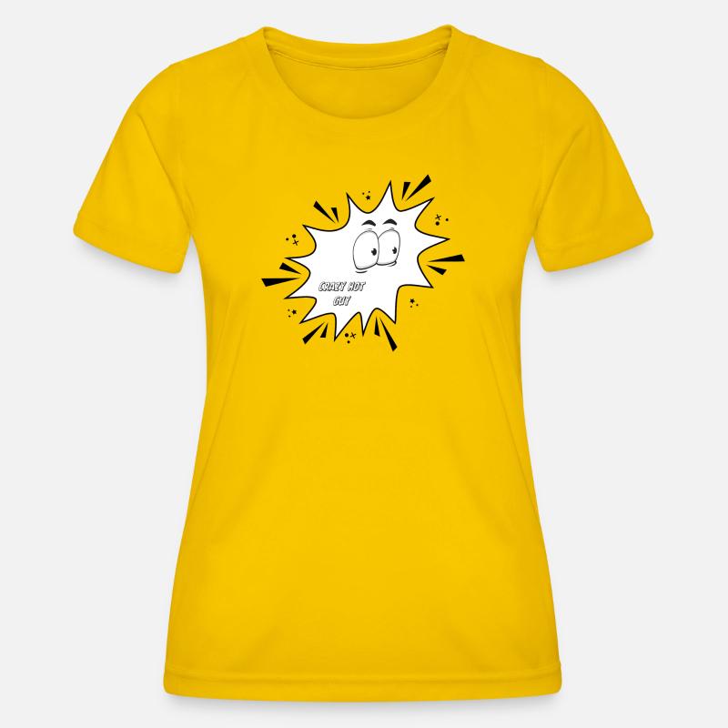 Crazy Hot Guy - Women's Functional T-Shirt - egg yellow