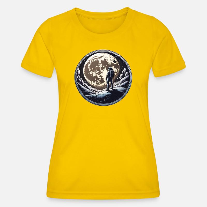 Moon man - Women's Functional T-Shirt - egg yellow
