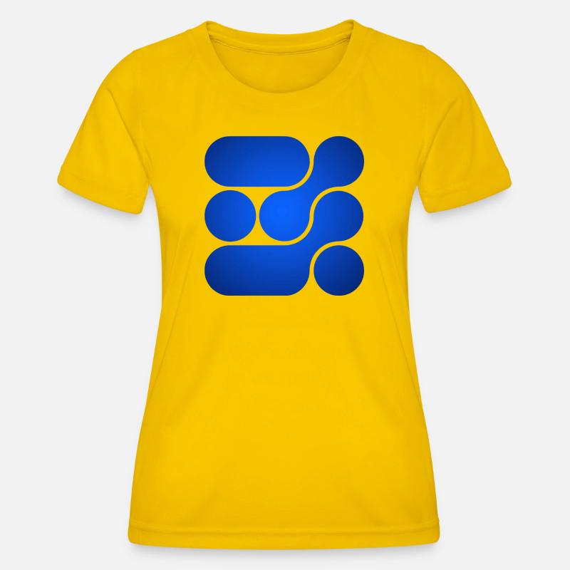 OCHOOO - Magic Blue - Women's Functional T-Shirt - egg yellow