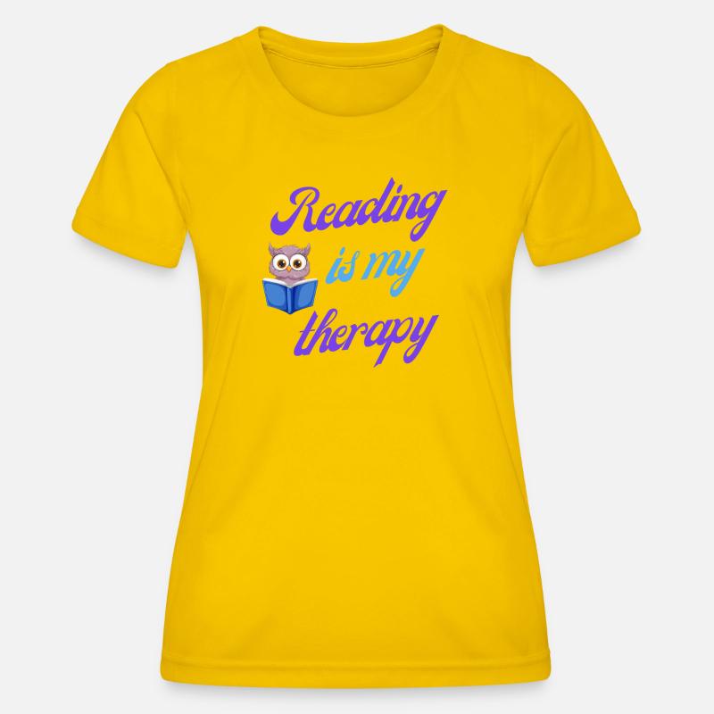 Reading therapy gift - Women's Functional T-Shirt - egg yellow