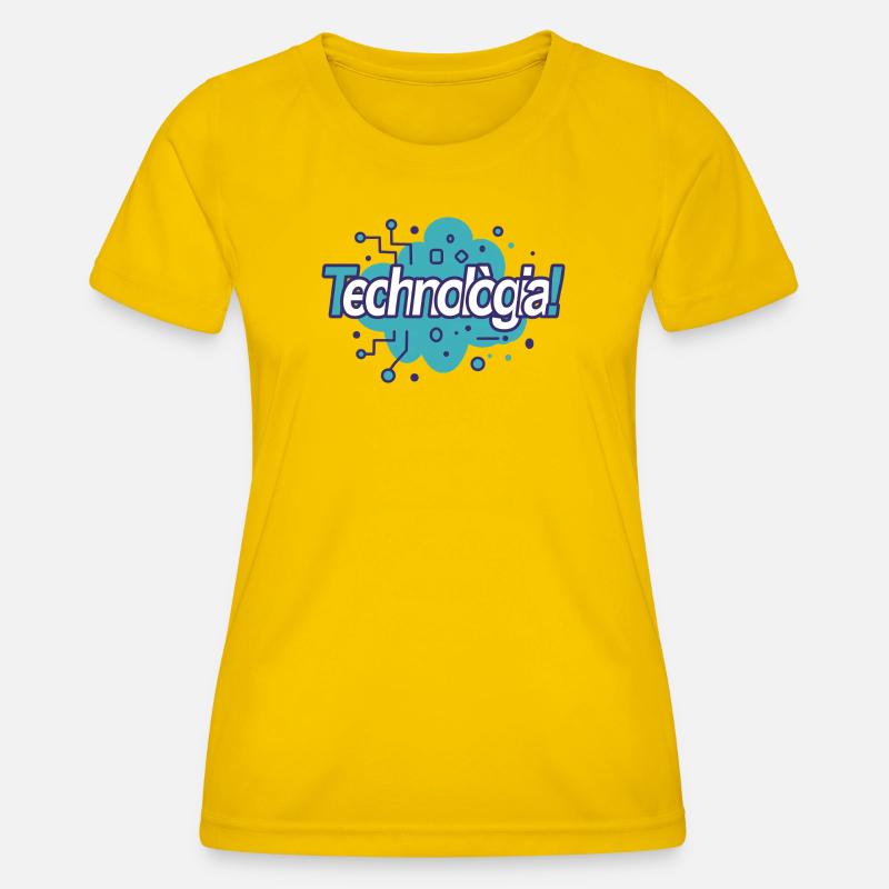 technology - Women's Functional T-Shirt - egg yellow