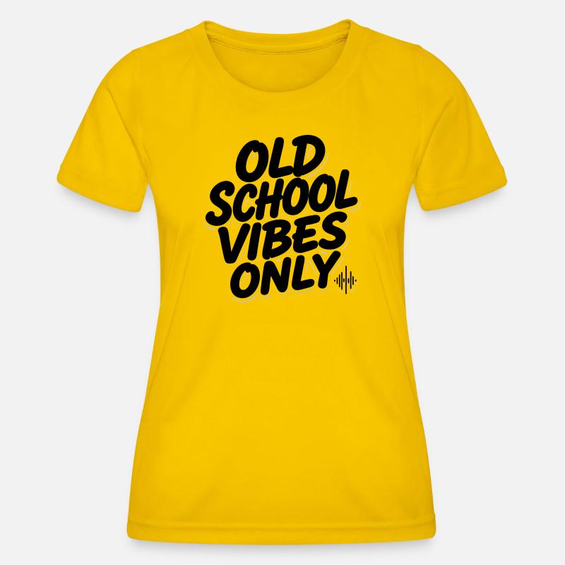 OLD SCHOOL VIBES only - Women's Functional T-Shirt - egg yellow