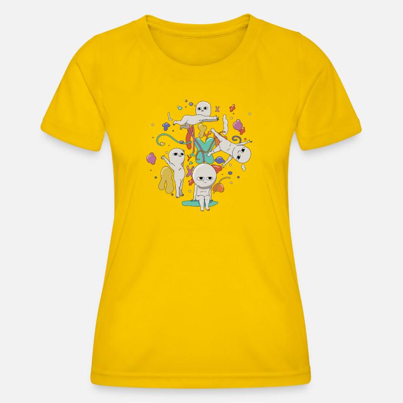 hallucination - Women's Functional T-Shirt - egg yellow