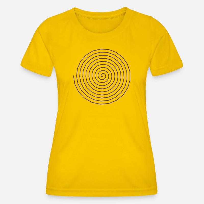 Functional Spiral Pattern Design - Women's Functional T-Shirt - egg yellow