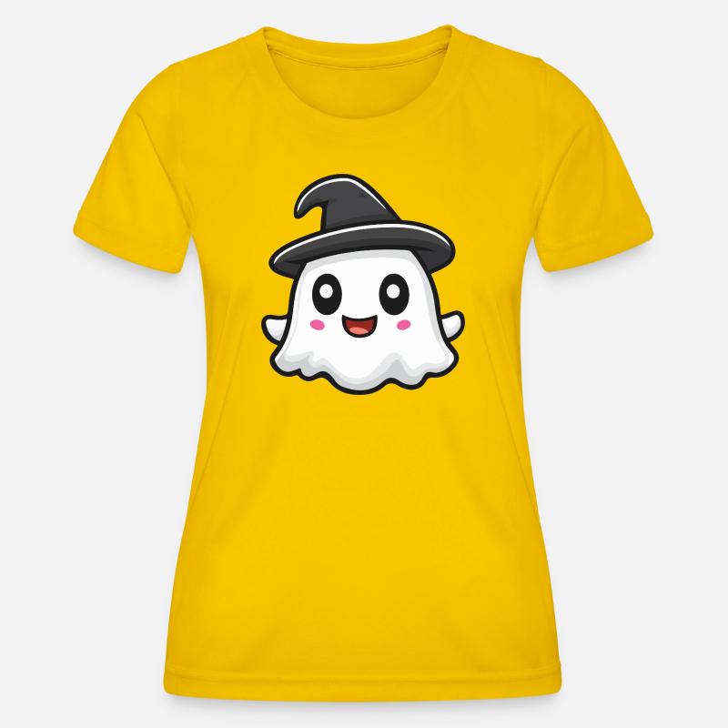 Ghost Cute - Women's Functional T-Shirt - egg yellow