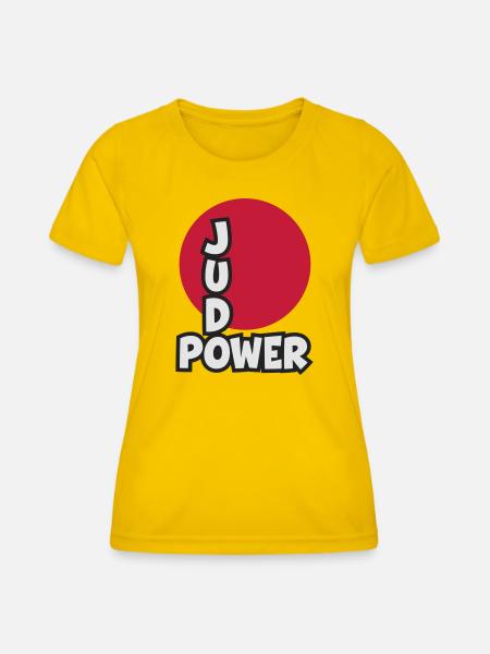 Judo Power - Frauen Funktions-T-Shirt - Eigelb