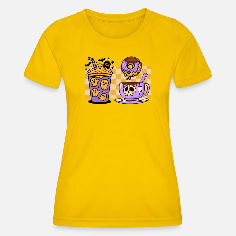COFFEE_TIME - Women's Functional T-Shirt - egg yellow