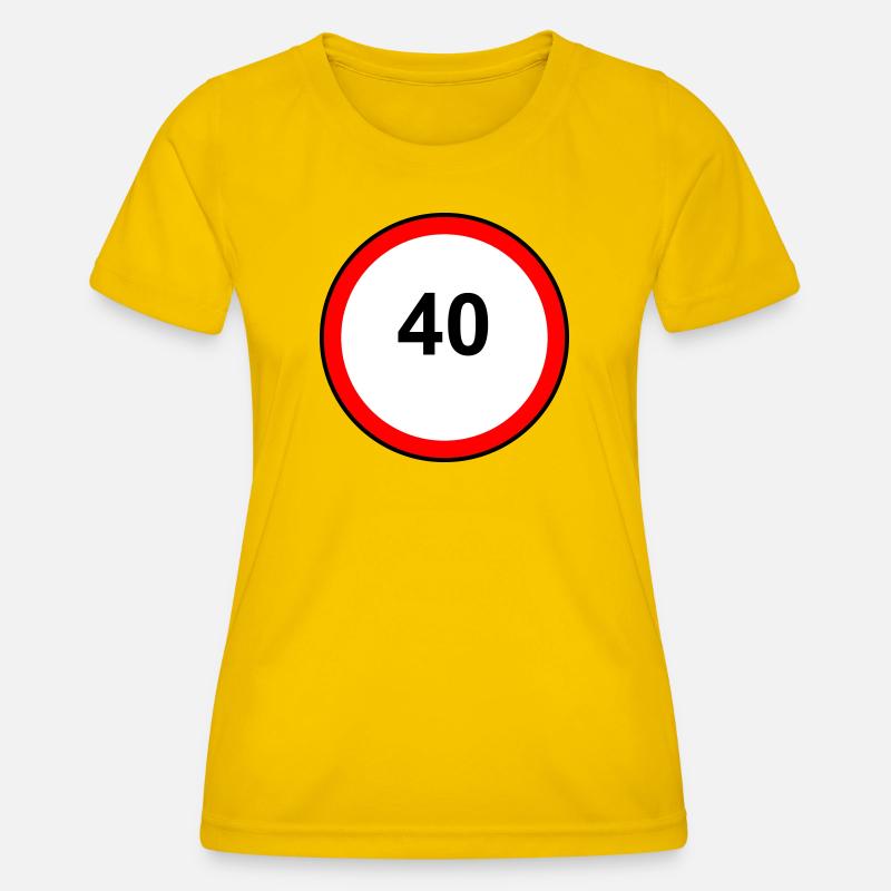 40sCircle Signet - Women's Functional T-Shirt - egg yellow