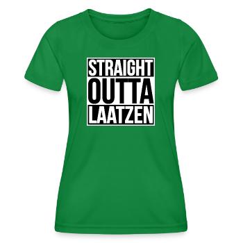 Straight Outta Laatzen - T-shirt sport Femme - vert - Devant - AI Model Female 172 dark (172cm)