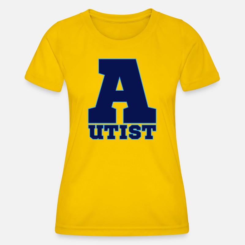 autistic - Women's Functional T-Shirt - egg yellow