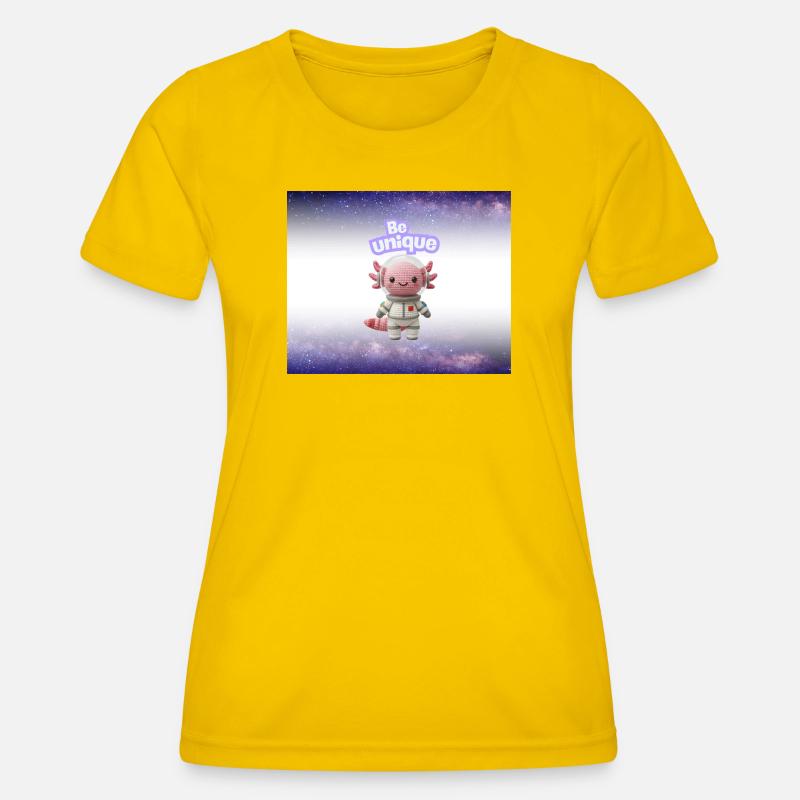 Be Unique Cuddly Astronaut - Women's Functional T-Shirt - egg yellow