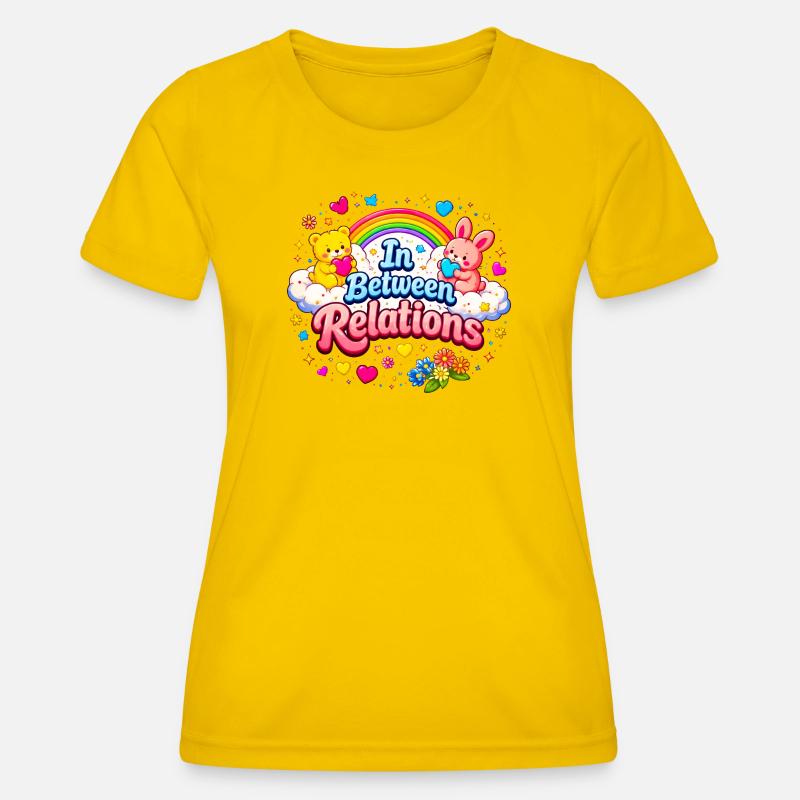 In Between Relations Cute Couple Theme - Women's Functional T-Shirt - egg yellow