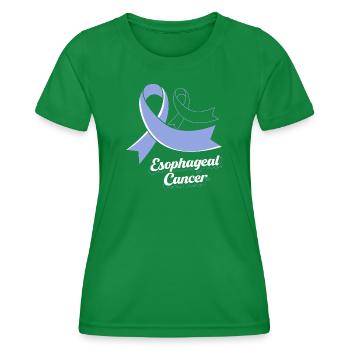 Cancer Esophagus Chemo Cancer Survivor - Women's Functional T-Shirt - kelly green - Front - AI Model Female 172 dark (172cm)
