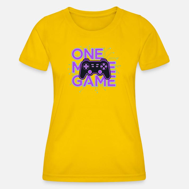 One Game Controller Neon Circuit - Women's Functional T-Shirt - egg yellow