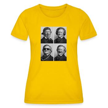 Richard Wagner - Frauen Funktions-T-Shirt - Eigelb - Vorne - AI Model Female 172 dark (172cm)