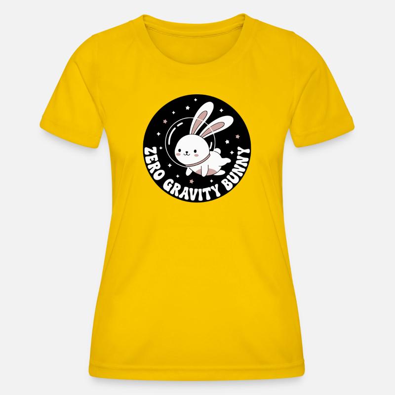 Zero Gravity Bunny - Women's Functional T-Shirt - egg yellow