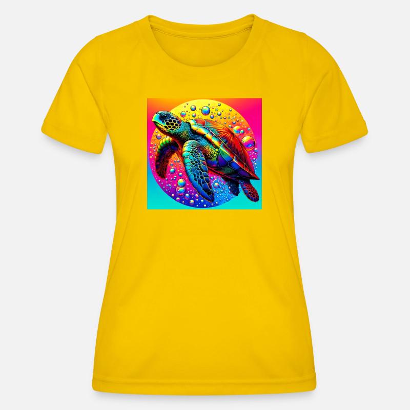 turtle - Women's Functional T-Shirt - egg yellow