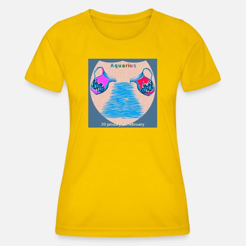 Aquarius - Women's Functional T-Shirt - egg yellow