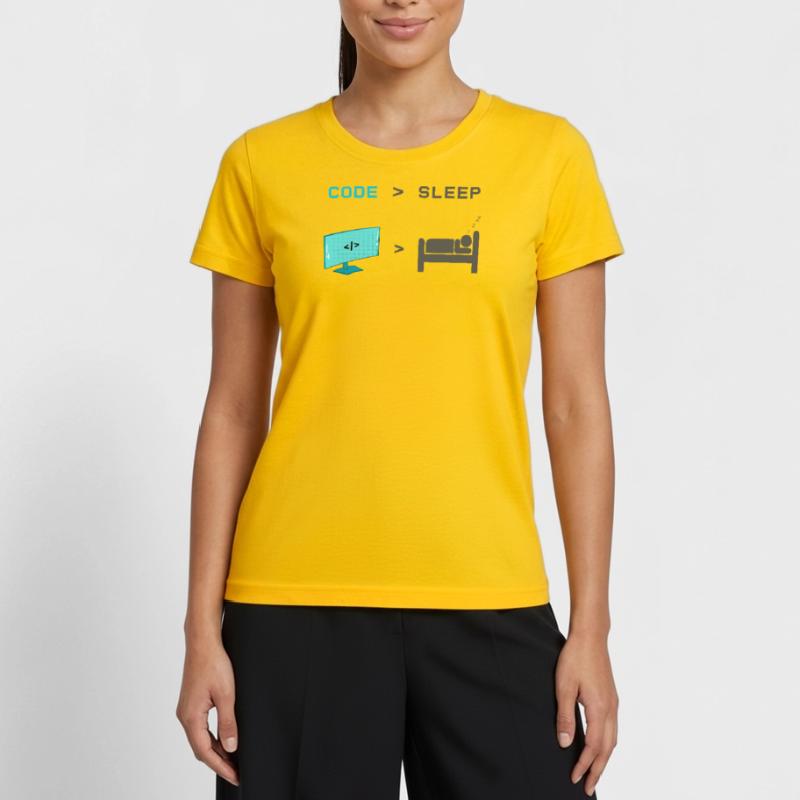 Code vs Sleep: Coder im Schlafmodus Frauen Funktions-T-Shirt