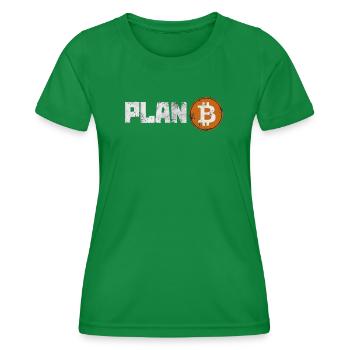 L’évolution du t-shirt Bitcoin Money - T-shirt sport Femme - vert - Devant - AI Model Female 172 dark (172cm)