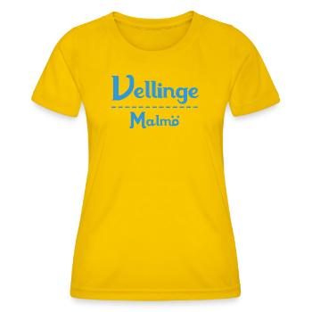 Malmö - Women's Functional T-Shirt - egg yellow - Front - AI Model Female 172 dark (172cm)