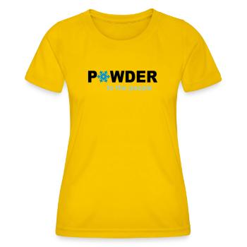 Neige - T-shirt sport Femme - jaune d'œuf - Devant - AI Model Female 172 dark (172cm)