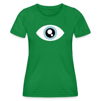 Aqua Eye Minimal Circle - T-shirt sport Femme - vert - Devant - AI Model Female 172 dark (172cm)