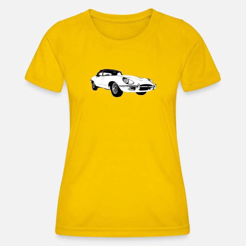 E type jag - Women's Functional T-Shirt - egg yellow