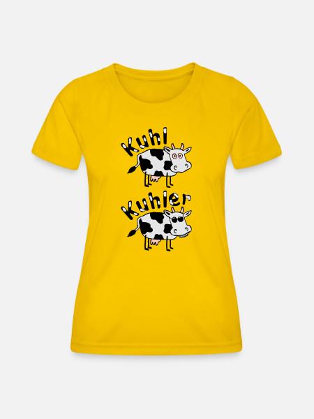Kuhl und Kuhler - Frauen Funktions-T-Shirt - Eigelb