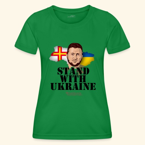 Ukraine Unterstützer Merch Insel Guernsey - Frauen Funktions-T-Shirt