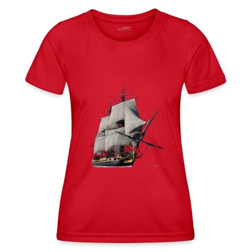Segelschiff - Frauen Funktions-T-Shirt