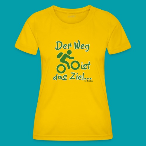 Fahrradtour Der Weg ist das Ziel... - Frauen Funktions-T-Shirt