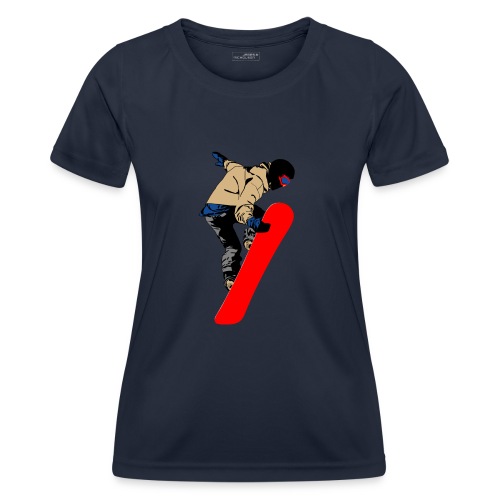 Snowboarder - Frauen Funktions-T-Shirt