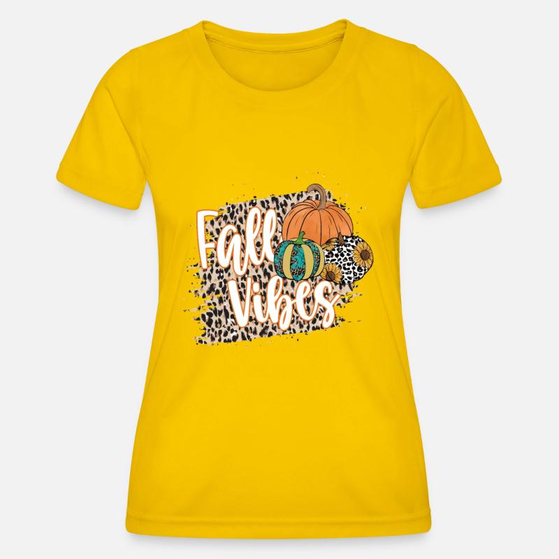 Fall Vibes - Women's Functional T-Shirt - egg yellow