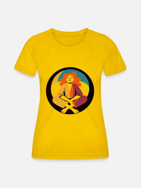 Entspannte Frau - Frauen Funktions-T-Shirt - Eigelb