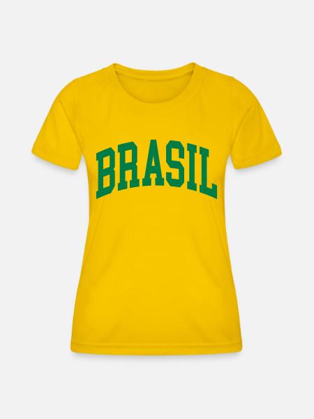 Brasilien - Frauen Funktions-T-Shirt - Eigelb