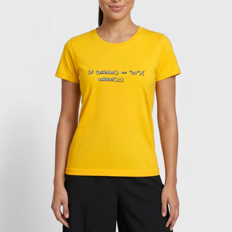 Si IF mère père nerd programmeur de code source T-shirt sport Femme