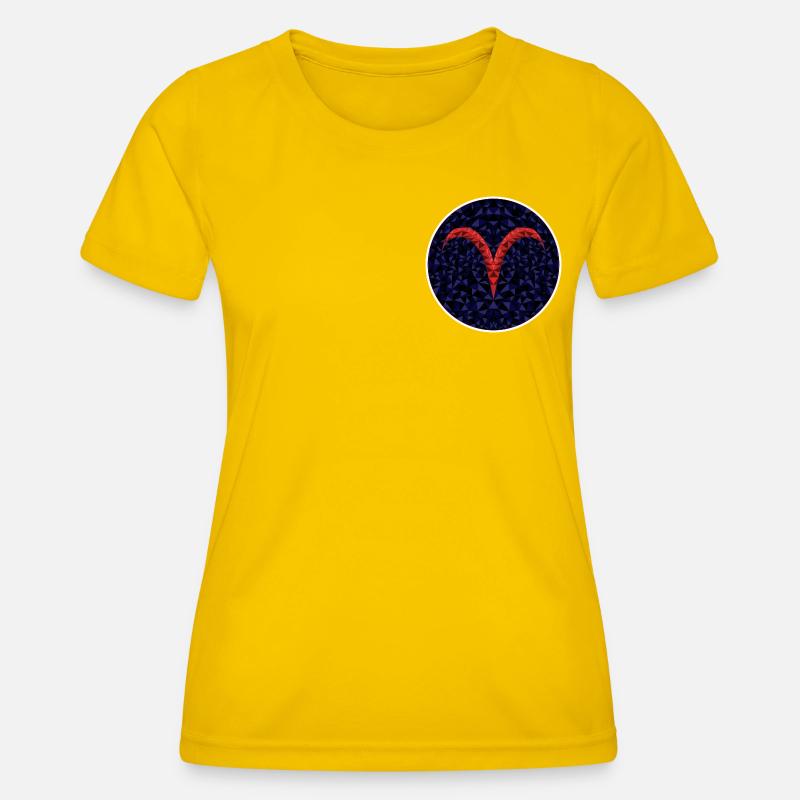 Aries - Women's Functional T-Shirt - egg yellow