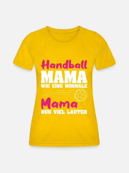 Handball Mama - Frauen Funktions-T-Shirt - Eigelb