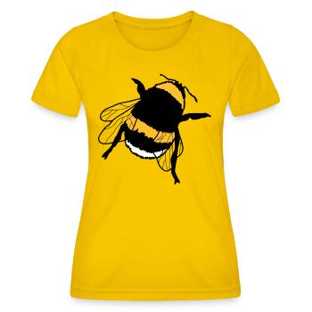 bourdon - T-shirt sport Femme - jaune d'œuf - Devant - AI Model Female 172 dark (172cm)
