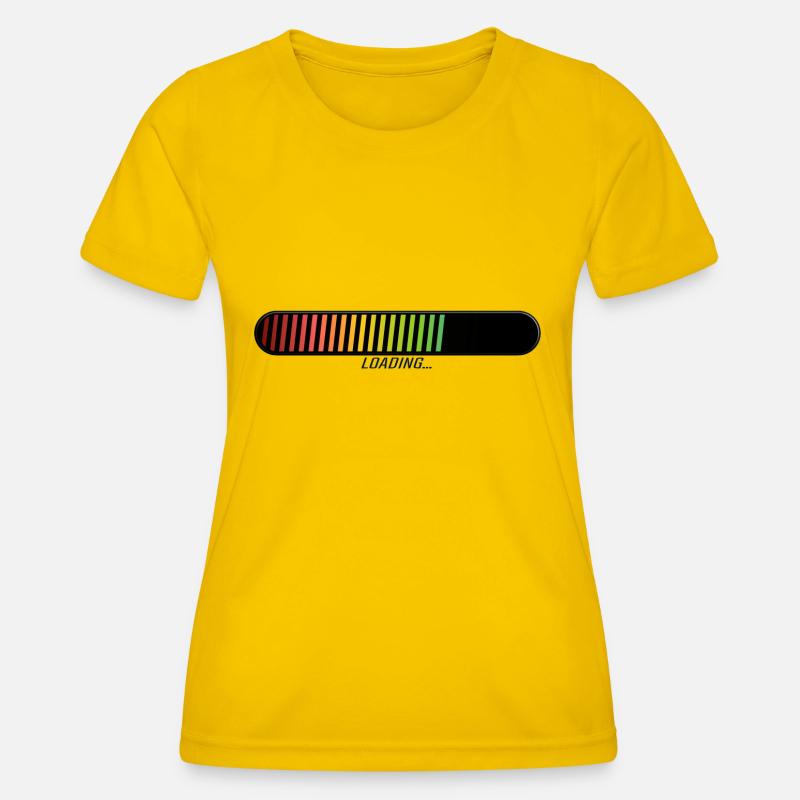 loading bar loading progression slow drawing - Women's Functional T-Shirt - egg yellow