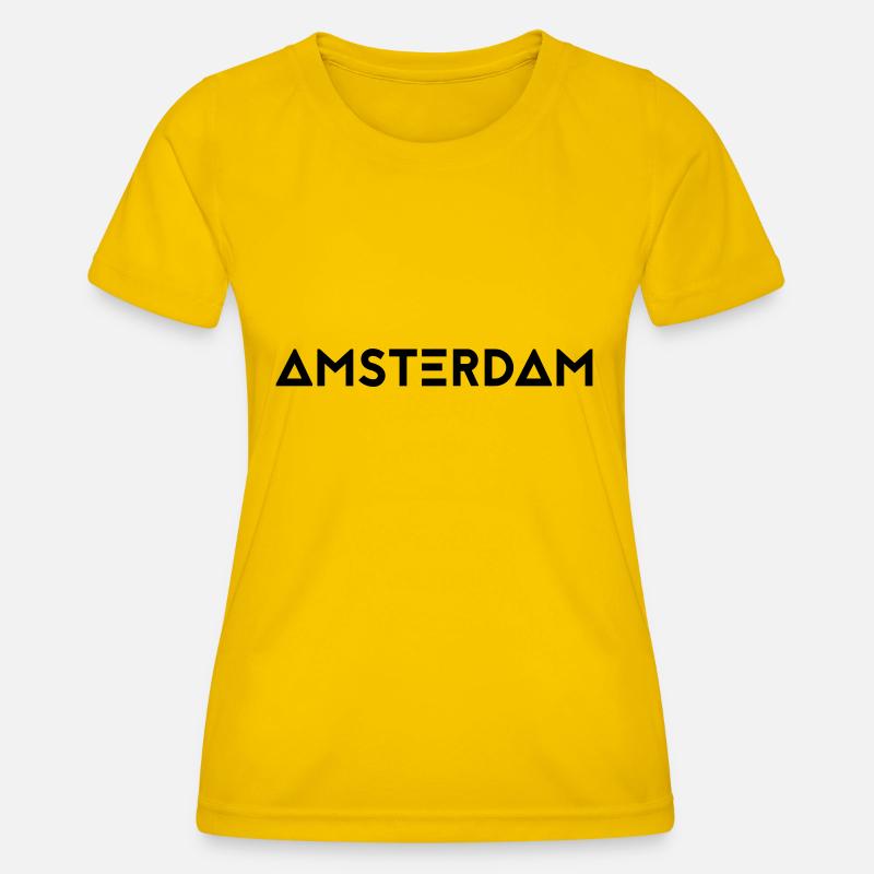 AMSTERDAM - Women's Functional T-Shirt - egg yellow