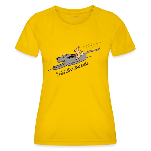 Schlittenhunde - Frauen Funktions-T-Shirt