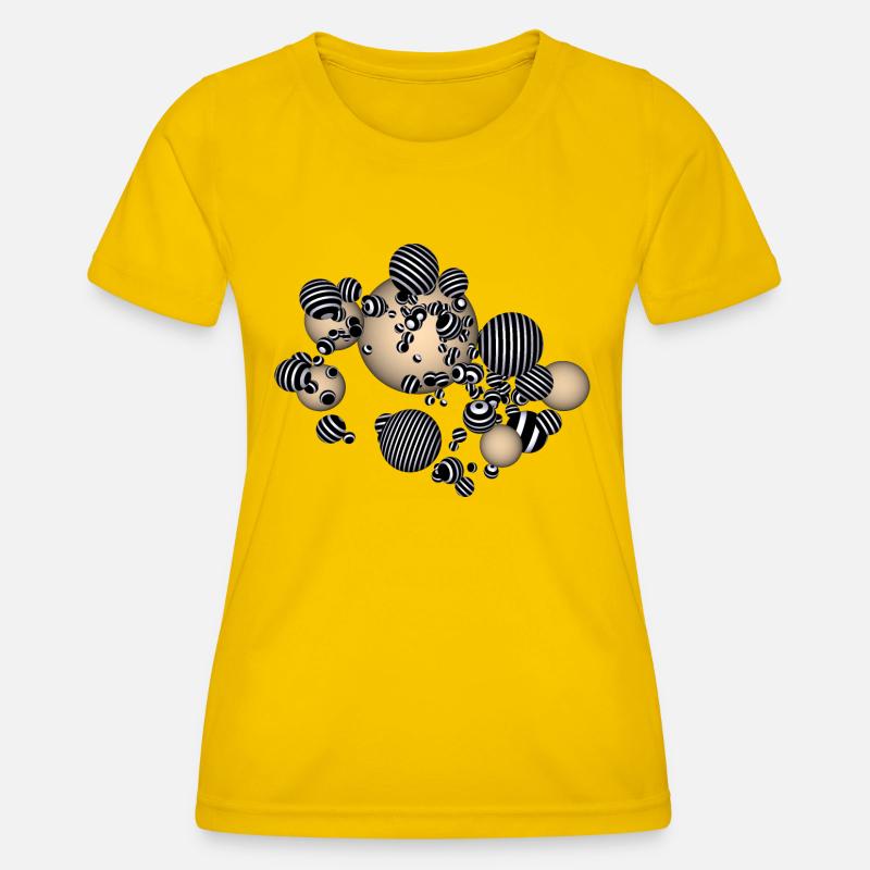 Globular cluster - Women's Functional T-Shirt - egg yellow