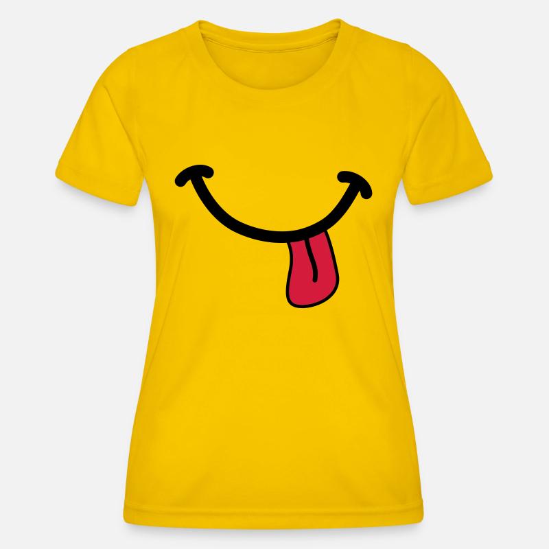 SMILEY - Women's Functional T-Shirt - egg yellow