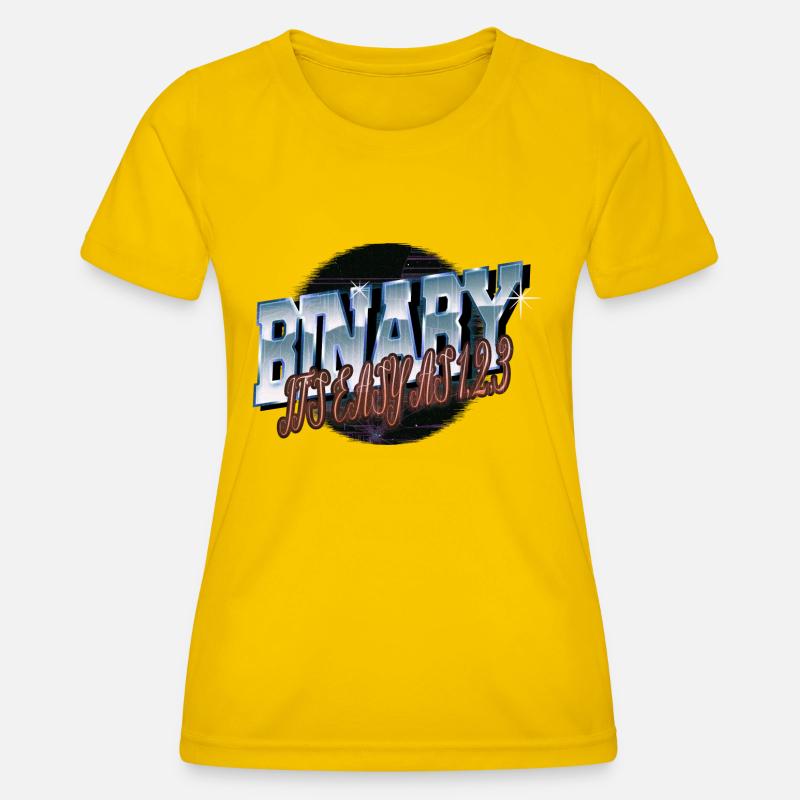 Devis Programmation Ordinateur BDAY Backend Développeur - T-shirt sport Femme - jaune d'œuf