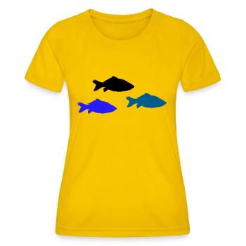 Pisces - Women's Functional T-Shirt - egg yellow - Front - AI Model Female 172 dark (172cm)